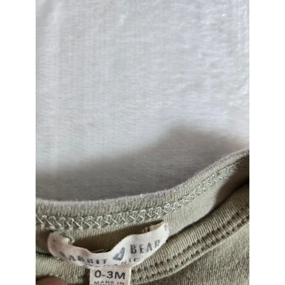 Rabbit Bear Duck Duck Goose Baby Bundle 0-6M Organic Cotton Bodysuits Sleeper‎
